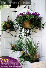 #LowesCreator — Make a DIY Outdoor Privacy Screen and Subway Tile Planter Boxes!!