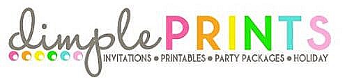 Dimple Prints Giveaway — Win TWO Printable Party Packages ($60 value)!!