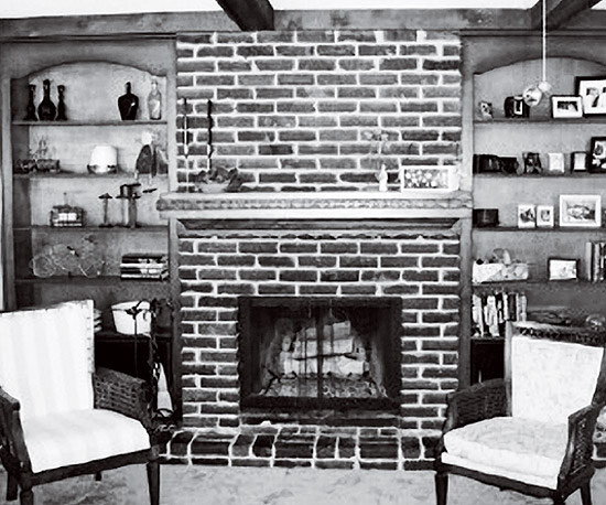 brick fireplace before and after 