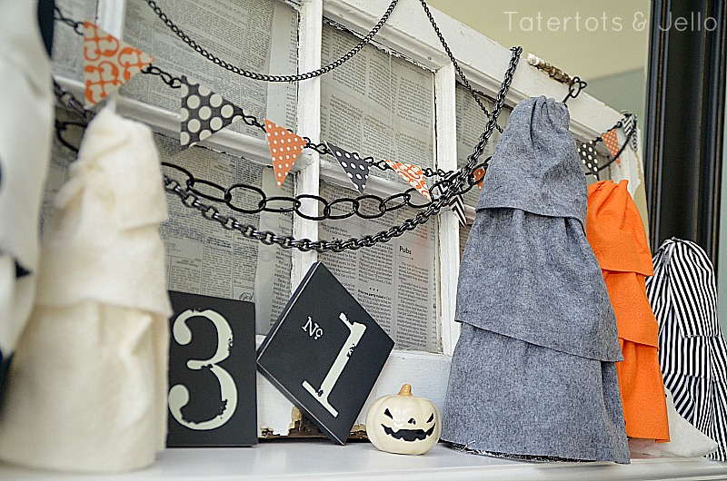 halloween chain pennants