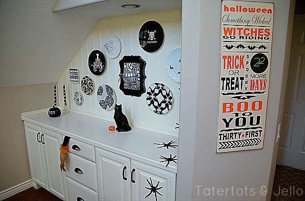 tatertots and jello plate wall and countdown calendar