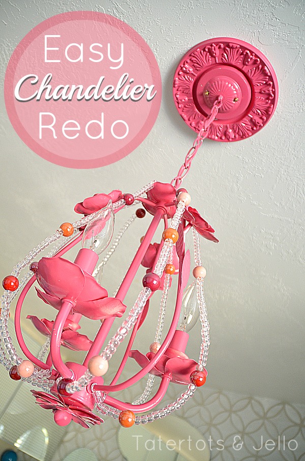 $8 Chandelier Redo (Hannah’s Room Update)