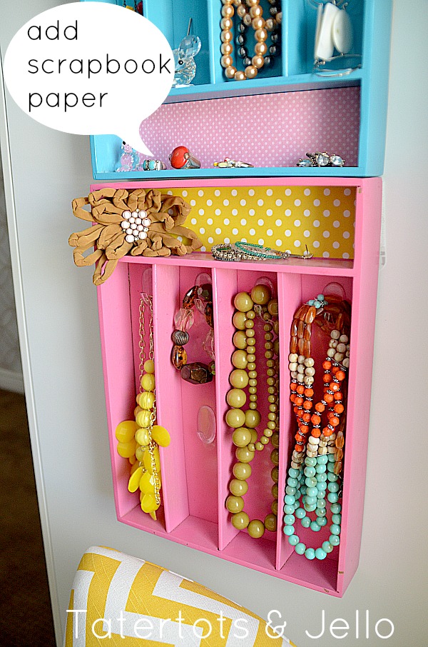 Make a Jewelry Holder from a Cutlery Tray