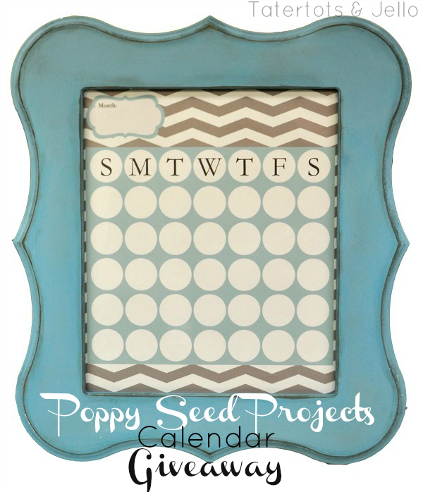 Get Organized: Poppy Seed Projects Calendar Giveaway