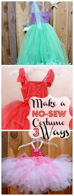 Make a No-Sew Halloween Costume for $20 (Mermaid, Princess or Fairy)!