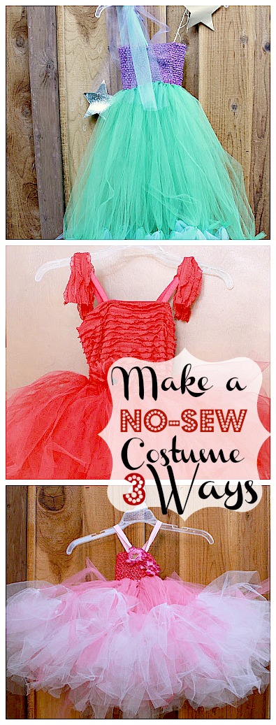 Make a No-Sew Halloween Costume for $20 (Mermaid, Princess or Fairy)!