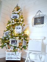 My Winter White Family Photo Christmas Tree!!