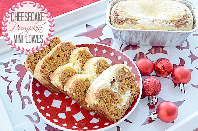 Cheesecake Pumpkin Mini Loaf Cake