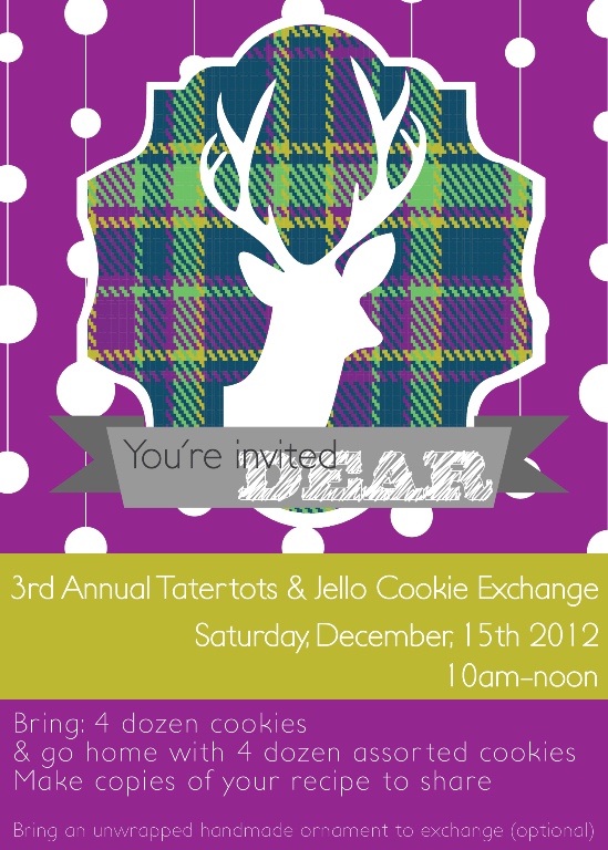 3rd Annual Tatertots & Jello Holiday Cookie Exchange!!