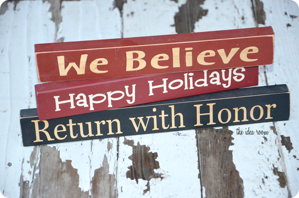HAPPY Holidays — Turn a Board into a DIY Neighbor Gift