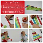 HAPPY Holidays: Scrap Paper Christmas Trees or Birthday Cakes!