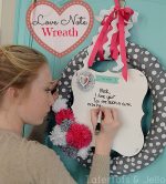 Make a Love Note Wreath (Valentine’s Day Project)
