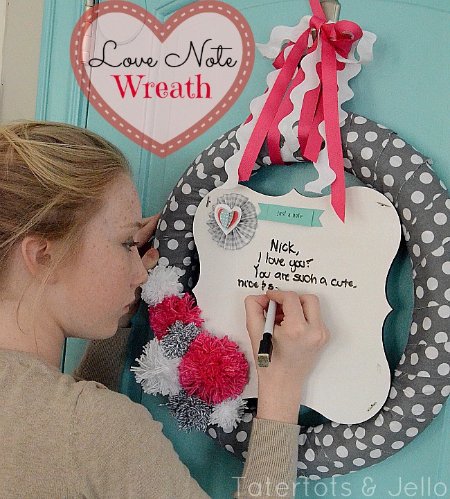 Make a Love Note Wreath (Valentine’s Day Project)