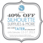 Special CHA Discount — 40% off ALL Silhouette Supplies!!
