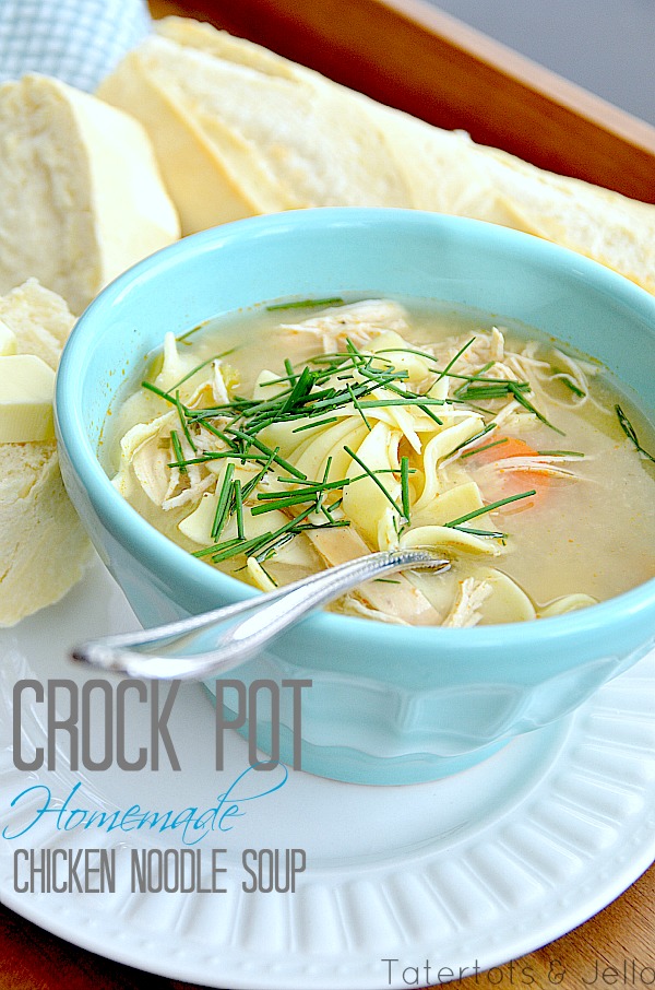 Homemade Crock Pot Chicken Noodle Soup