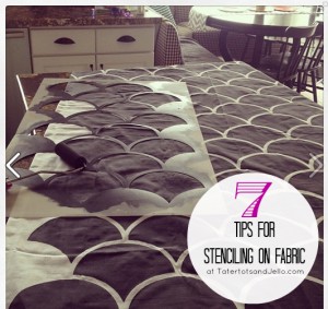 How to Stencil on Fabric and a Royal Design Studio Stencil Giveaway ...