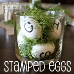 DIY Stamped Eggs for Spring or Easter Decorating!