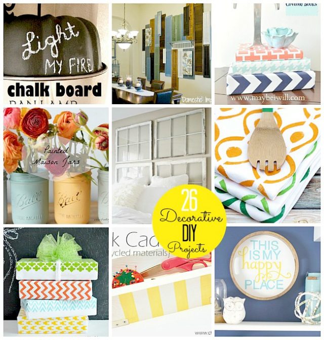 Great Ideas -- 26 Decorative DIY Projects!!