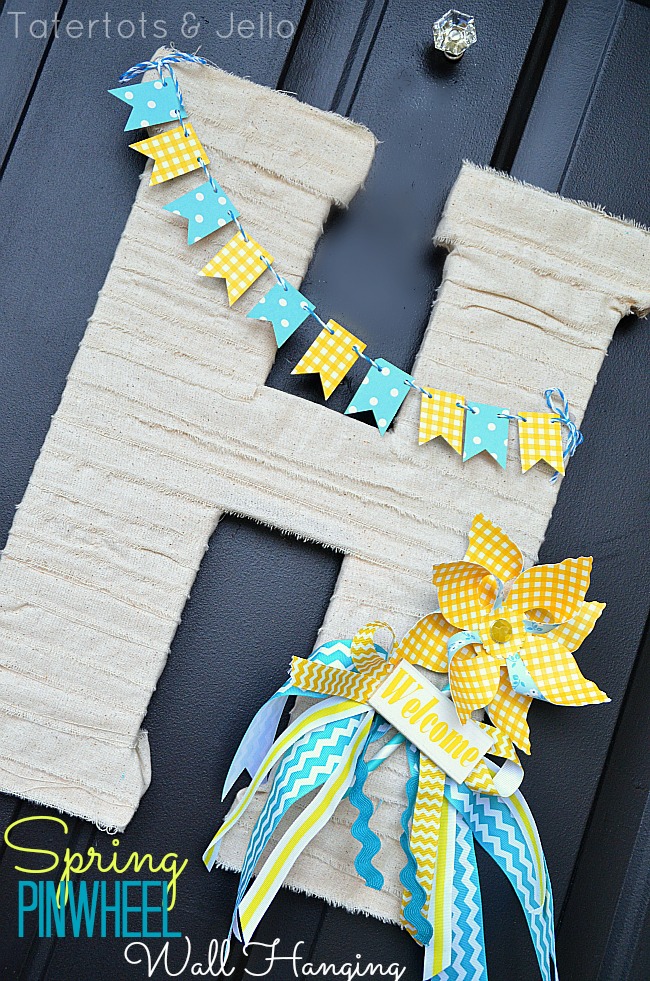 Make a Spring Pinwheel Door Hanging!