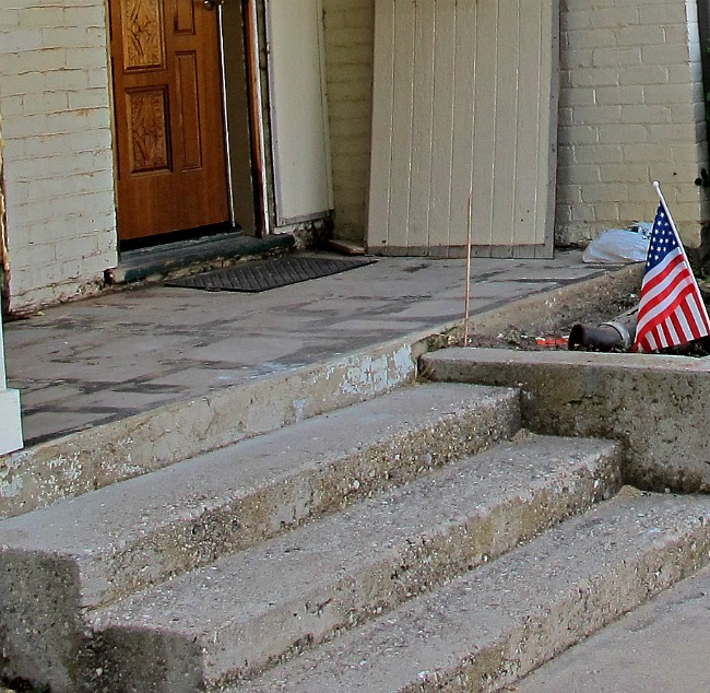 cement steps before