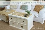 Make a DIY Cork Topped Coffee Table!