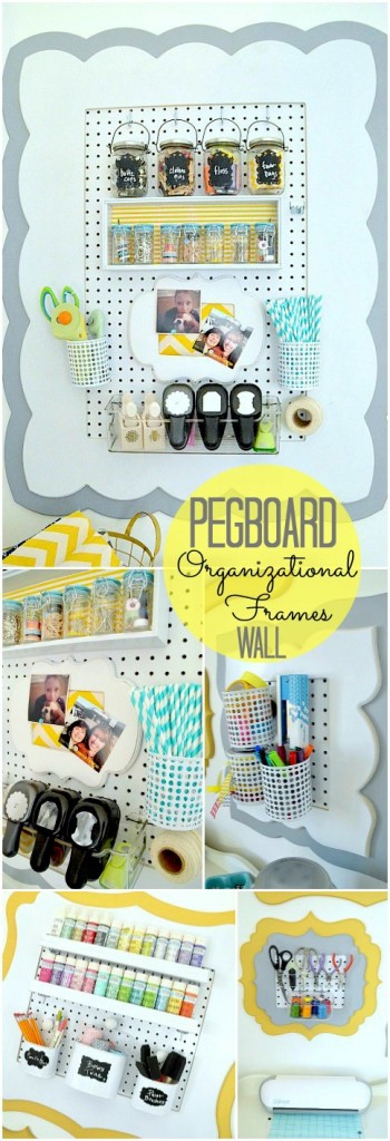 Stenciled Pegboard Craft Organizer - Positively Splendid {Crafts, Sewing,  Recipes and Home Decor}