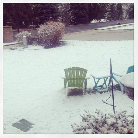 porch in april