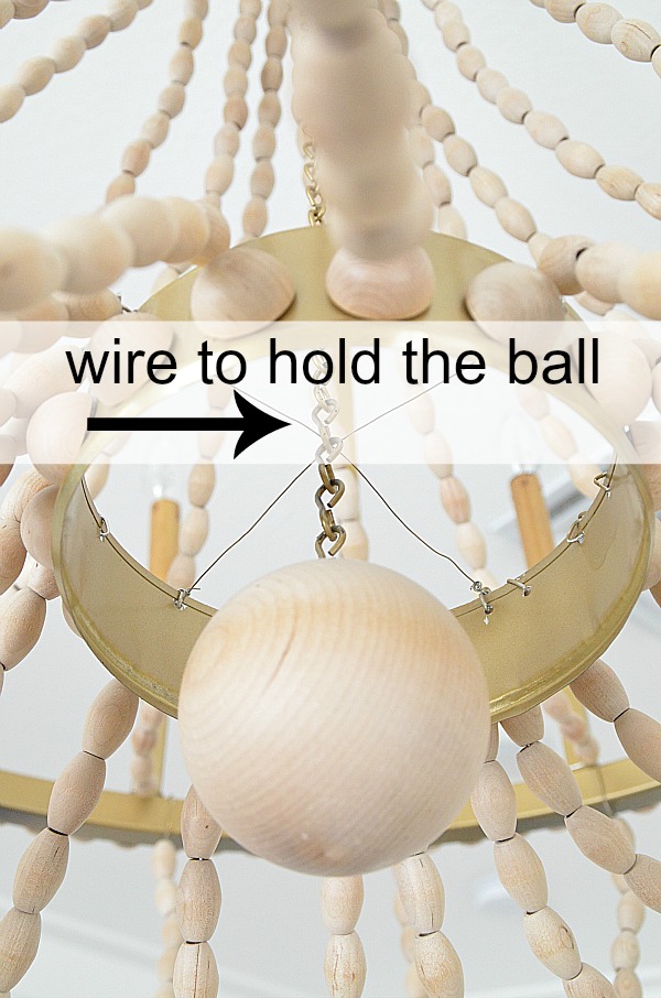 wire to hold the ball