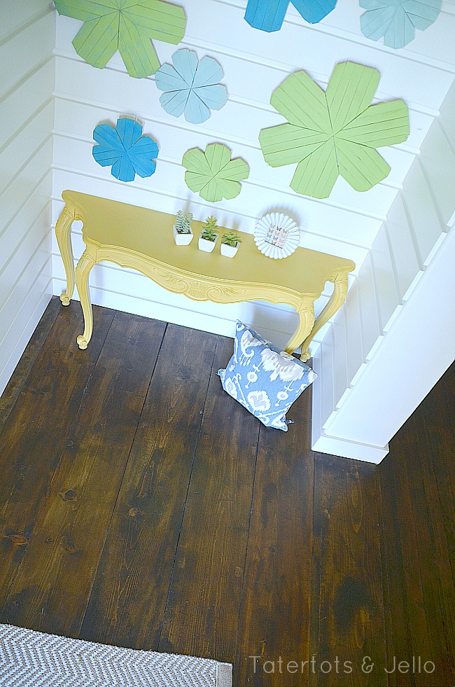 #1905Cottage DIY: Build A Rustic Planked Floor Inexpensively!