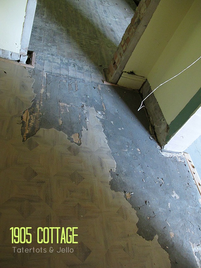 1905 cottage floors before