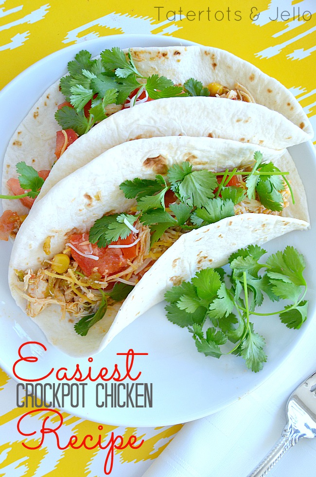 easy crock pot chicken tacos 