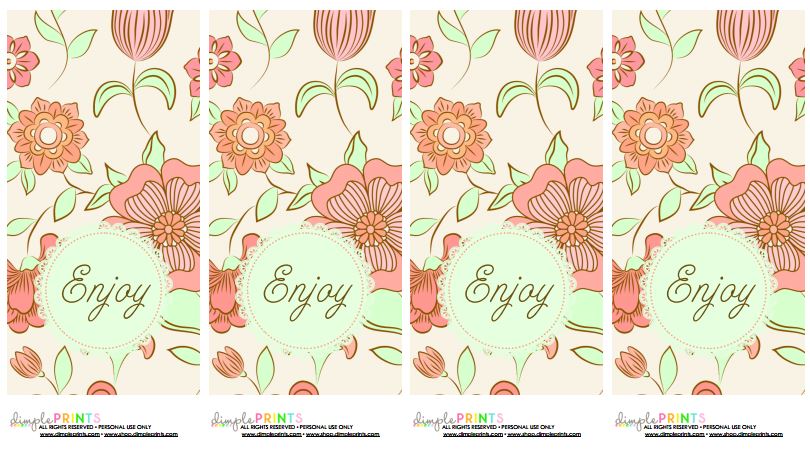 enjoy printable from dimple prints
