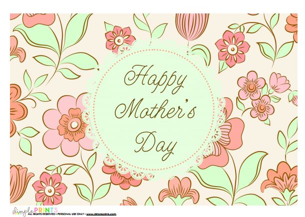 mothers day printable from dimple prints