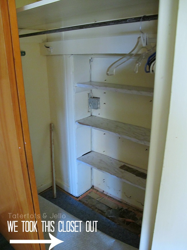 took this closet out at 1905 Cottage
