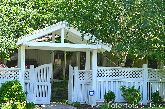 trellis and gate idea at tatertots and jello