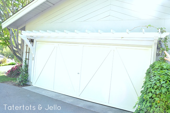 trellis over the garage door