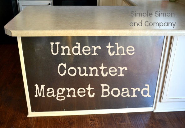 under the counter magnet board