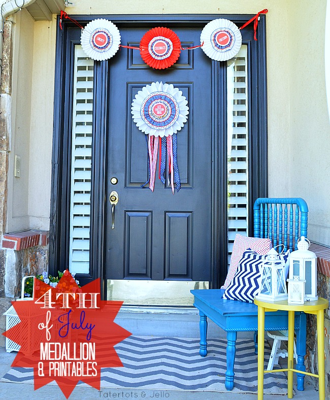 4th of july medallion and printables