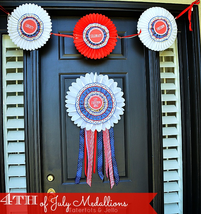 4th of july medallions at tatertots and jello