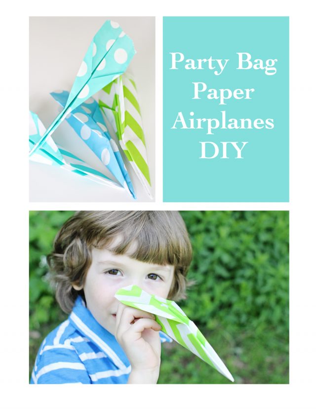 Party Bag Paper Airplanes DIY! Tatertots and Jello