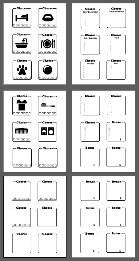 chore borders printable screen shot