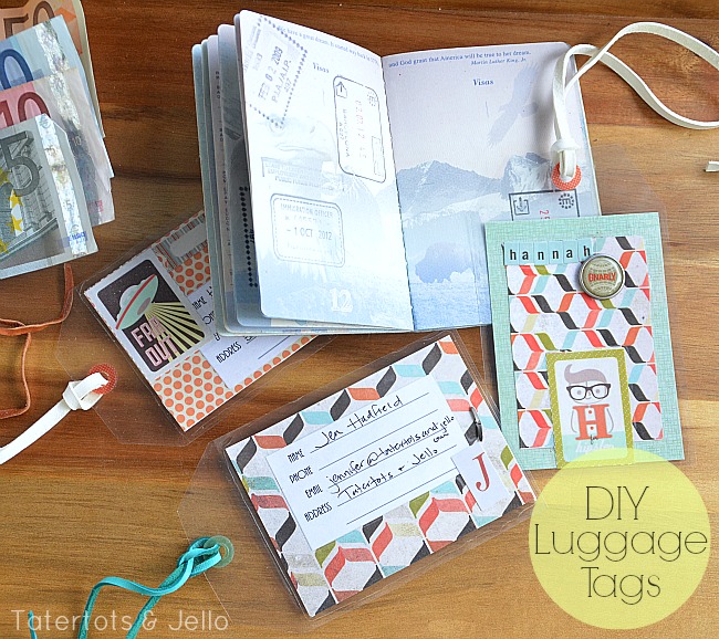 diy luggage tags at tatertots and jello