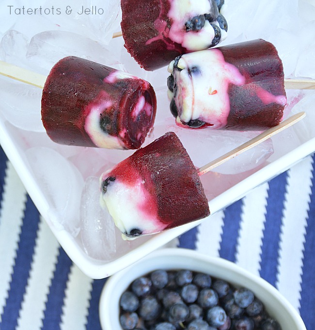 lemon blueberry popsicles