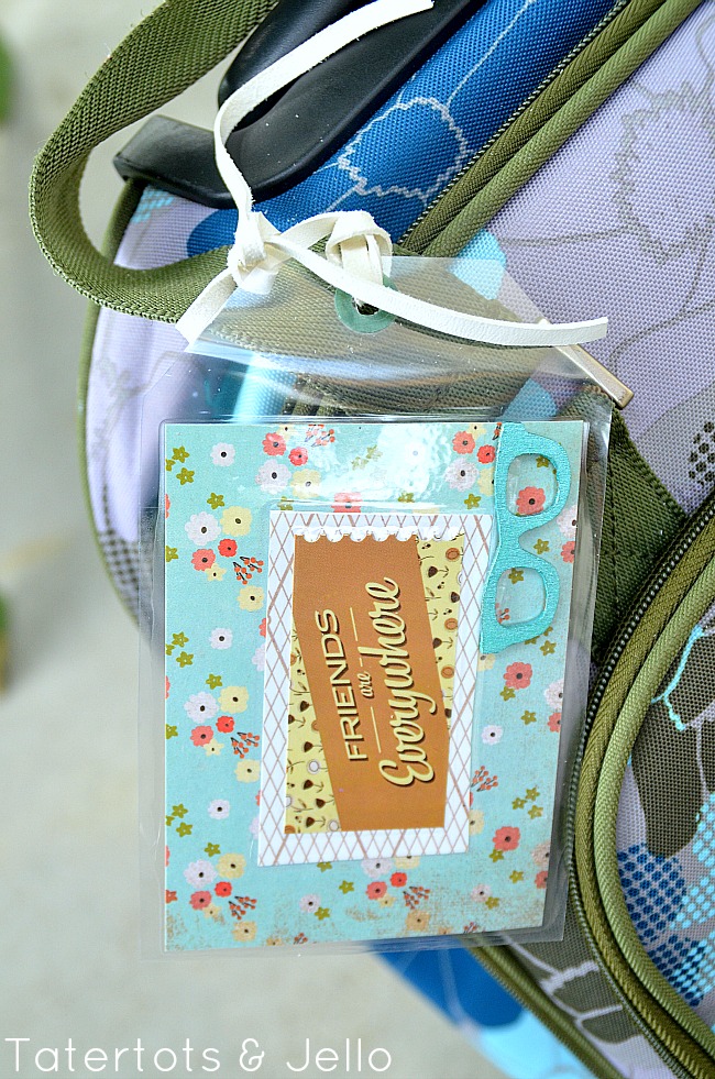 make luggage tags with your kids and free printable