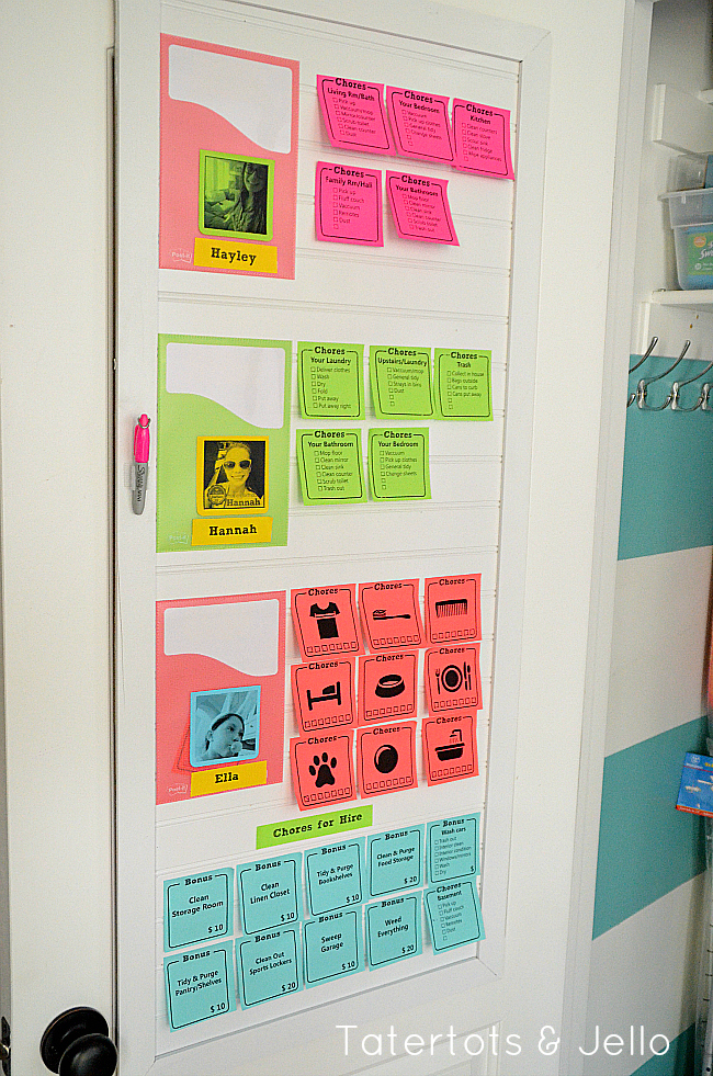 Make a Post-It Note Chore Chart (With Free Printables!) - Tatertots and  Jello