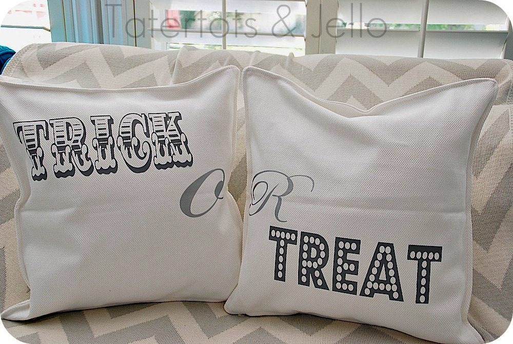 trick or treat pillows