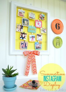 DIY Summertime Instagram Display Wall - display those memories!