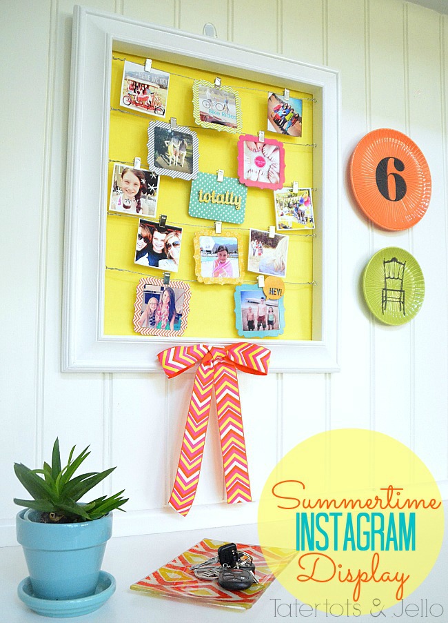 DIY Summertime Instagram Display Wall 