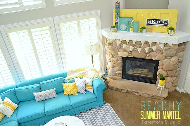 Beachy Summer Mantel 2013!