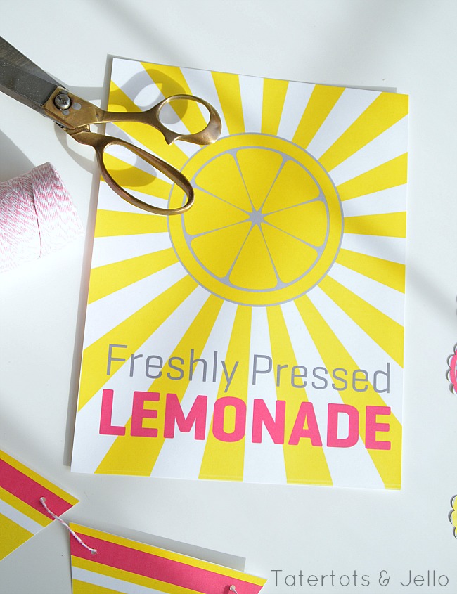 freshly pressed lemonade stand sign